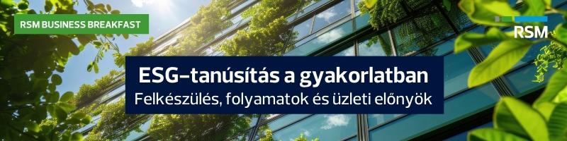 esg tanúsítás a gyakorlatban