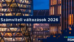Számviteli változások 2026